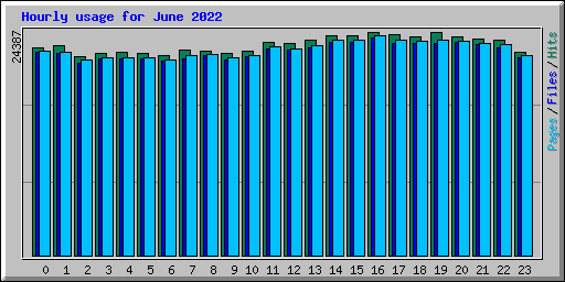 Hourly usage for June 2022