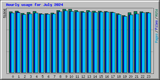 Hourly usage for July 2024