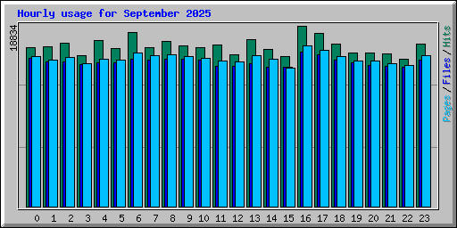 Hourly usage for September 2025